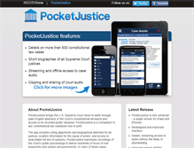 Tablet Screenshot of pocketjustice.com